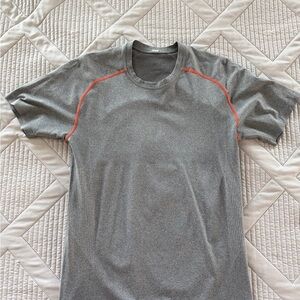 Lululemon Gray with Orange stitching Men's Shirt